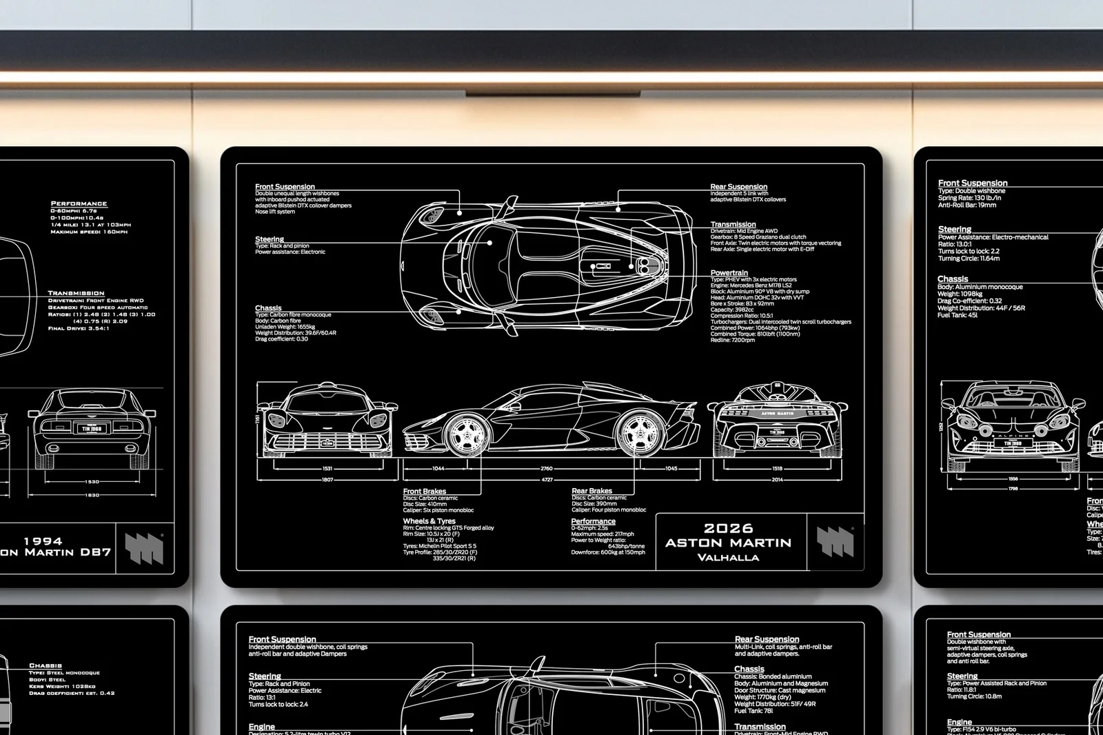 2026 Aston Martin Valhalla, close on the workshop wall